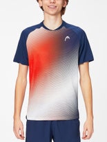 Head Men Performance Print Crew Orange M