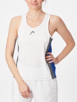 HEAD Women Club Tank White/Royal XL