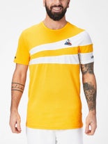 Le Coq Sportif Men AO Tennis Crew Yellow XL