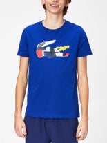 Lacoste Men Graphic Croc T-Shirt Blue 5