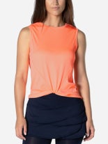 Lucky in Love Damen Twist Front Tank Orange