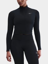 Nike Women's One Fitted 1/4 Zip Longsleeve