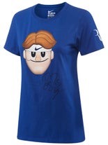 Roger Federer Autograph Face Shirt Navy M