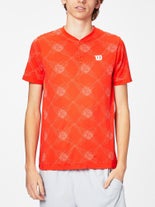 Wilson Men Spring Power Seamless Henley Orange M