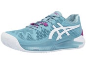 Asics Gel Resolution 8 Clay Smoke Blue/White Women Shoe