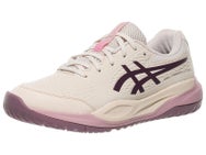 Asics Gel Resolution X GS Oat/Dk Aubergine Junior Shoe