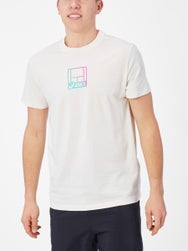 Camiseta manga corta hombre Asics Core Court Graphic - Cream