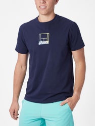 Camiseta manga corta hombre Asics Core Court Graphic - Azul Marino