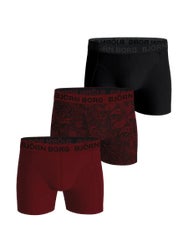 Bjorn Borg Men's Fall Cotton Stretch 3-Pack Boxer