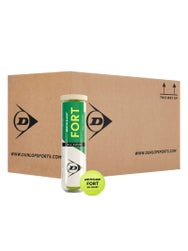 Carton de balles Dunlop Fort All Court (18 tubes de 4 balles)