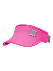 Lucky in Love Women's Logo Stretch Visor Fuchsia