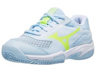 Mizuno Break Shot 5 Clay Ice Water/Yellow Junior Shoes