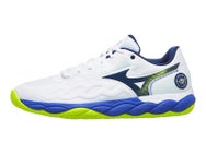 Mizuno Wave Enforce Court AC White/Blue/Yel Men Shoes