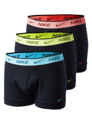 Nike Men's Cotton Stretch 3-Pack Boxer Brief - Bk/Gn/Or