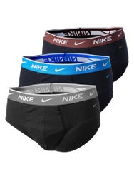 Nike Men's Cotton Stretch 3-Pack Brief - Bk/Bl/Rd