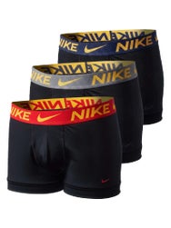 Nike Men's Elite Breathe 3-Pack Trunk - Black