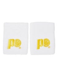 Prince x Smiley Doublewide Wristbands White