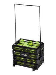 Tourna Ballport 80 Deluxe Ball Hopper Black w/ Wheels
