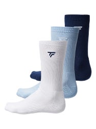 Tecnifibre 3-Pack High Cut Socks White/Navy/Blue