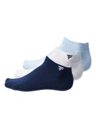 Tecnifibre 3-Pack Low Cut Socks White/Navy/Blue