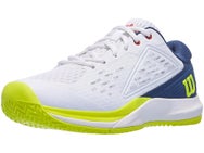Wilson Rush Pro Ace JR White/Blue/Yellow Junior Shoe