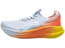 ASICS Gel Nimbus 28 Sunny Sizzle Herren Laufschuhe Sky/Peach