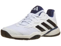 Chaussures Junior adidas Barricade K White/Dark Blue - TOUTES SURFACES