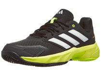 Chaussures Homme adidas Courtjam Control 3 Black/Lemon - TERRE BATTUE
