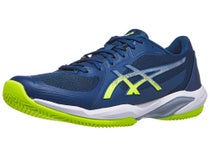 Asics Solution Swift FF 2 SANDPLATZ Herrenschuh Blau/Gelb 