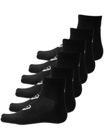 Asics Tennis 6 Pack Quarter Sock Black