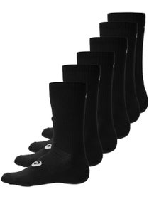 Asics Tennis 6 Pack Crew Sock Performance Black