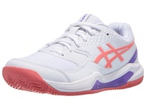 Asics Gel Dedicate 8 Padel White/Guava Womens Shoes