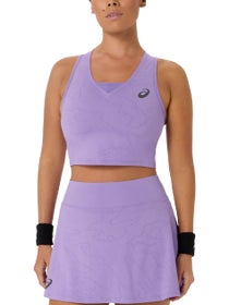 Asics Women's New York Match Crop Top Faded Plum