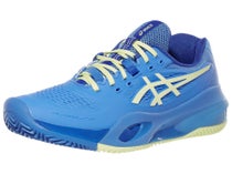 Chaussures Femme Asics Gel Resolution X Blue/Yellow - TERRE BATTUE