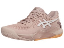 Chaussures Femme Asics Gel Resolution 9 Rose/Blanc - TERRE BATTUE