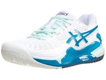 Zapatillas mujer Asics Gel Resolution 9 Blanco/Teal Blue MULTIPISTA