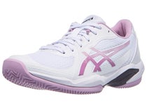 Chaussures Femme Asics Solution Swift FF 2 White/Ube - TERRE BATTUE