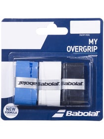3 surgrips Babolat My Grip Noir/Bleu/Blanc 2022