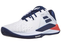 Scarpe Babolat Propulse Fury 3 Bianco/Blu Estate Uomo - TUTTE LE SUPERFICI