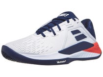 Chaussures Homme Babolat Propulse Fury 3 Blanc/Estate Blue - TERRE BATTUE