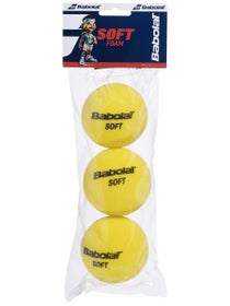 Pack de 3 pelotas de espuma blanda Babolat 