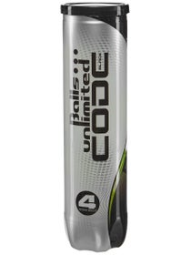 Balls Unlimited Code Black Tennis 4 Ball Can