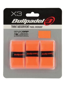 Bullpadel Absorbent Overgrip 3 Pack Orange