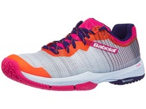 Chaussures Femme Babolat Jet Ritma Padel Gris/Rose/Bleu fonc&#xE9;