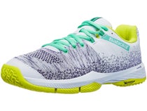 Chaussures Femme Babolat Sensa Blanc/Jaune Vert Spring Bud - PADEL