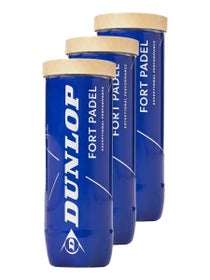 Dunlop Fort Padel 3 Ball tri-Pack 