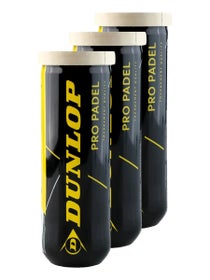 Dunlop Pro Padel 3 Ball Tri-Pack