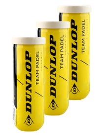 Dunlop Team Padel 3 Ball Can Tri-Pack