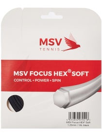 Set de cordaje MSV Focus Hex Soft 1,25 mm - Negro