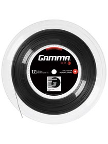 Gamma AMP Moto 17G 1.24 mm Tennis String 328 Feet /100 Meter Mini Reel  (Black)